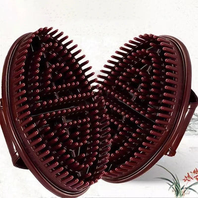 2 Brown Massage Brushes For Body Meridian