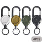 1/2/4pcs Extendable Retractable Keychain